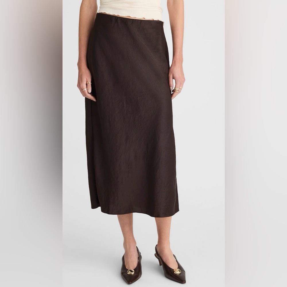 Madewell black Midi Skirt